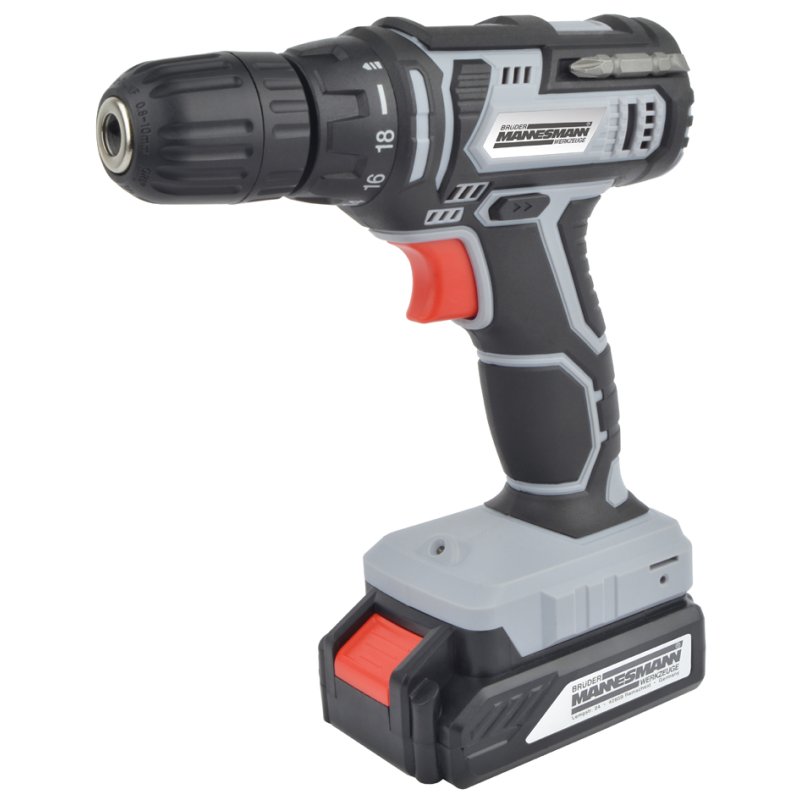 BRÜDER MANNESMANN perceuse-visseuse sans fil, 20V, 2 batteries lithium-ion, 1,3 Ah